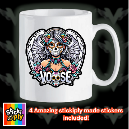 a CUP-FULL of stickers