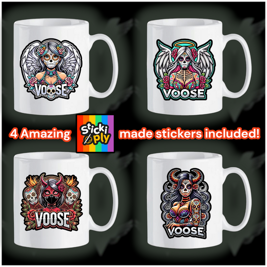 a CUP-FULL of stickers
